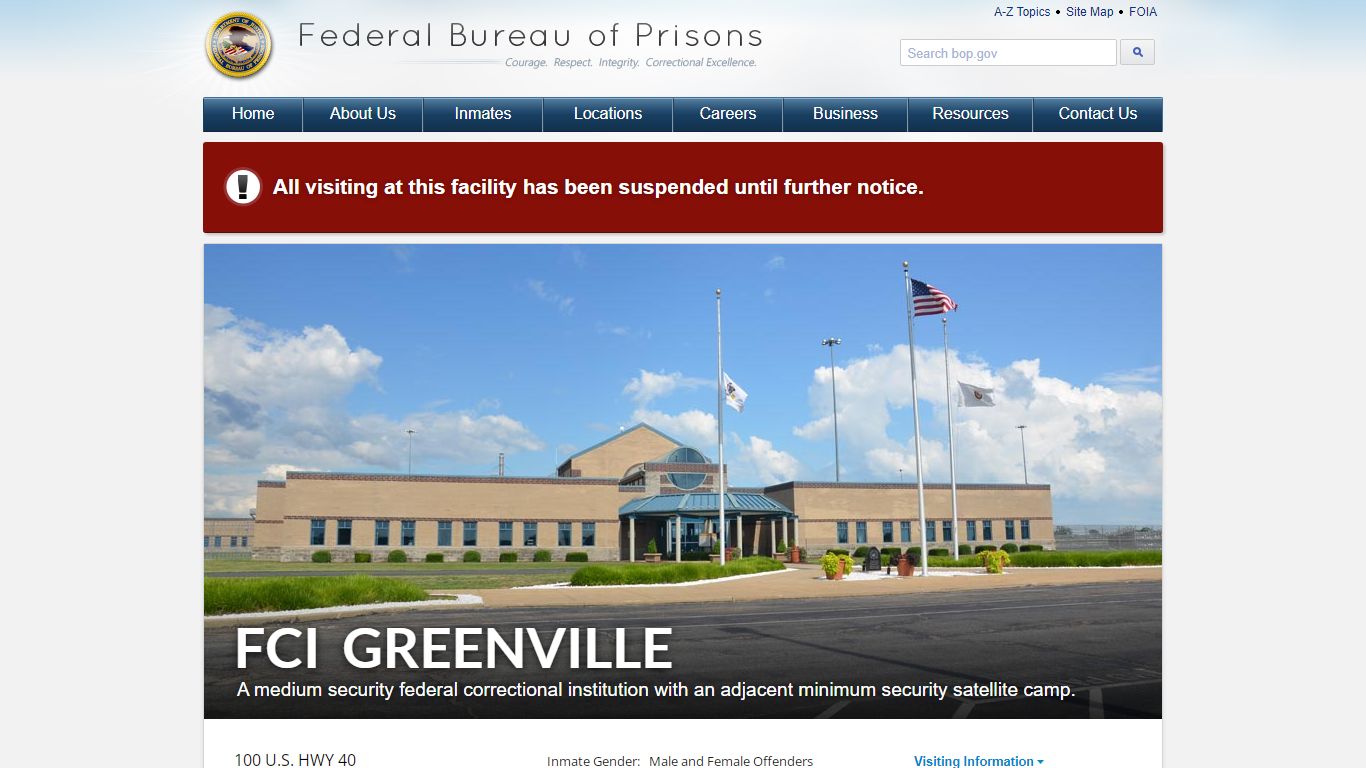 FCI Greenville - Federal Bureau of Prisons